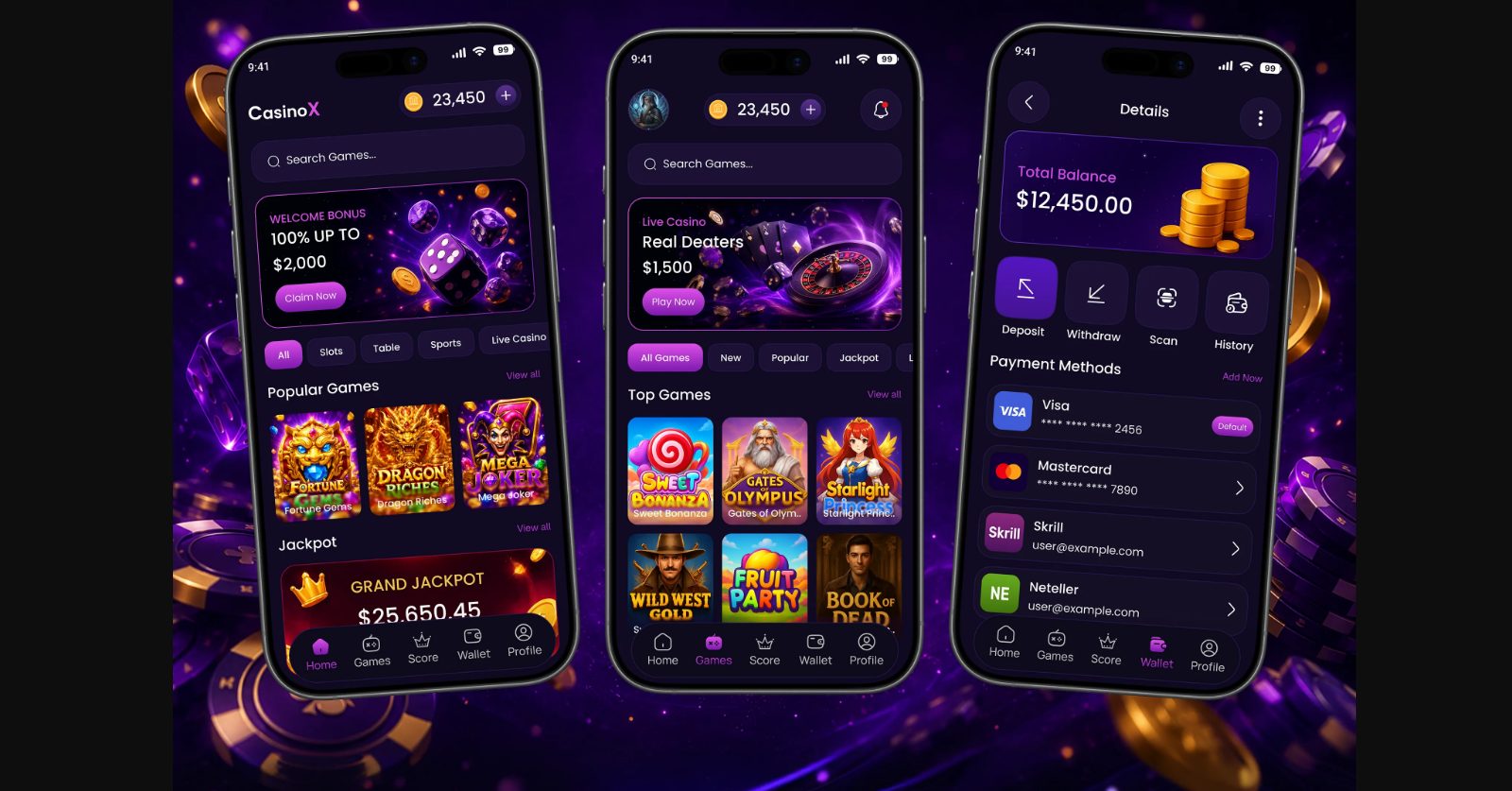 CasinoX mobile — graj w przeglądarce telefonu